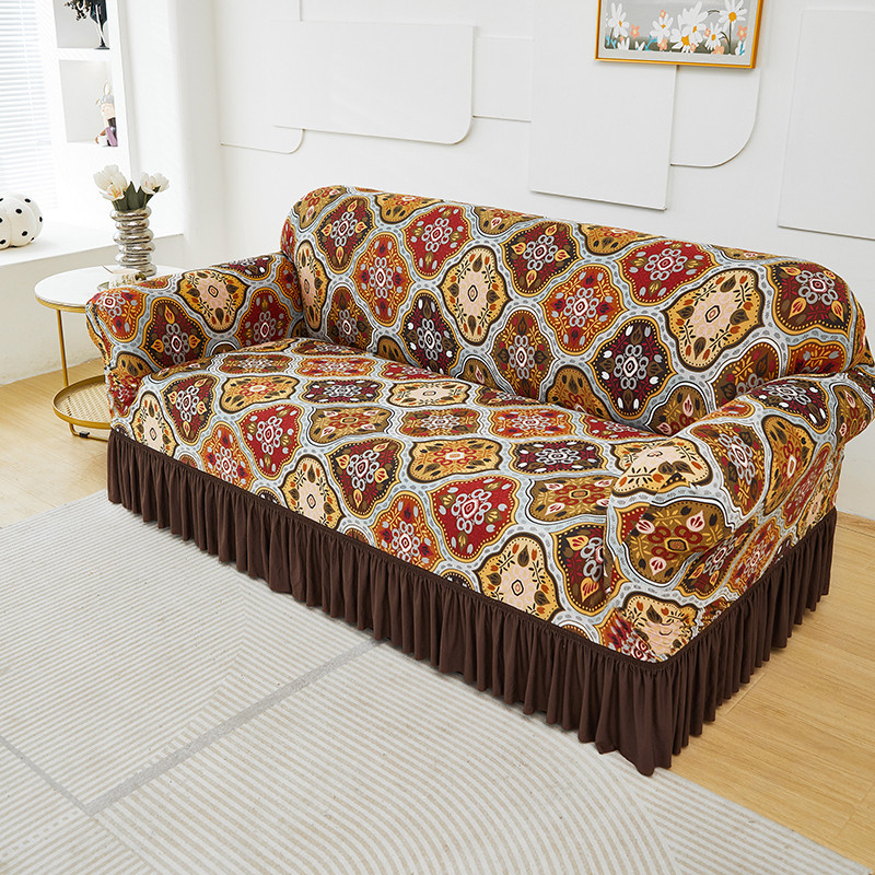 🎉 2026 Hot Sale!🛋️ High‑Stretch Sofa Slipcover‑Ruffled Hem & Full Protection ✨