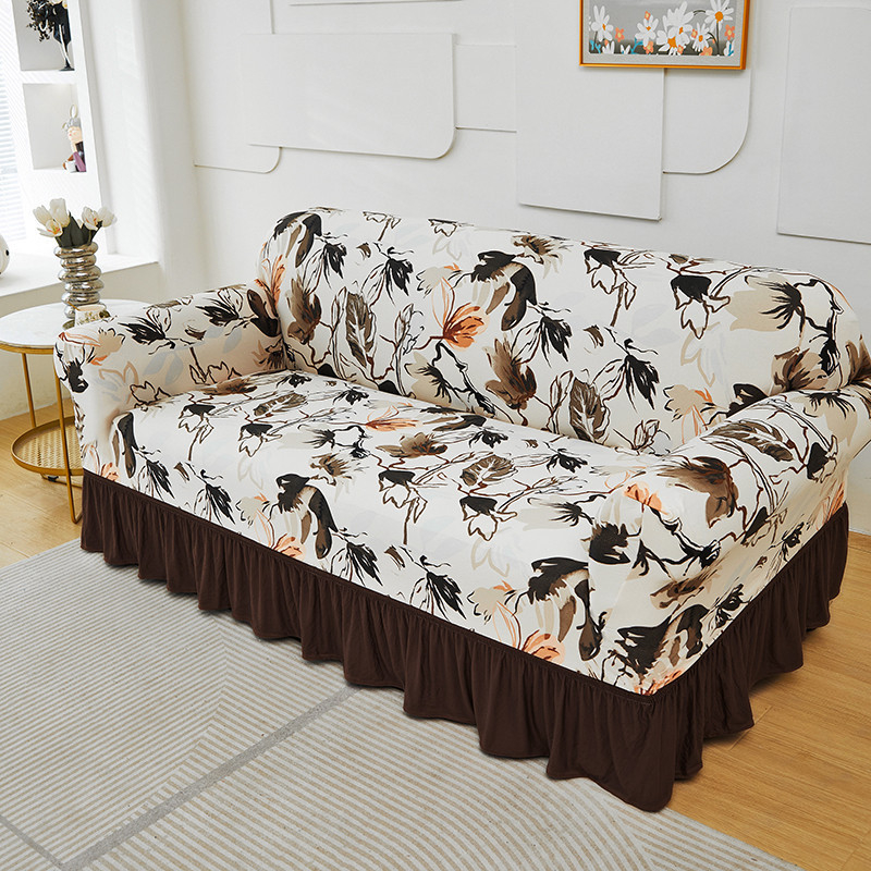 🎉 2026 Hot Sale!🛋️ High‑Stretch Sofa Slipcover‑Ruffled Hem & Full Protection ✨