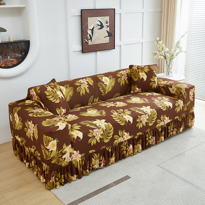 🎉 2026 Hot Sale!🛋️ High‑Stretch Sofa Slipcover‑Ruffled Hem & Full Protection ✨