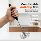 🔥LAST DAY SALE !!🔥Stainless Steel Hand Egg Beater 🥚✨ | Effortless Whisking – No Batter Splatter, Dishwasher Safe & Built to Last 🇬🇧🔧