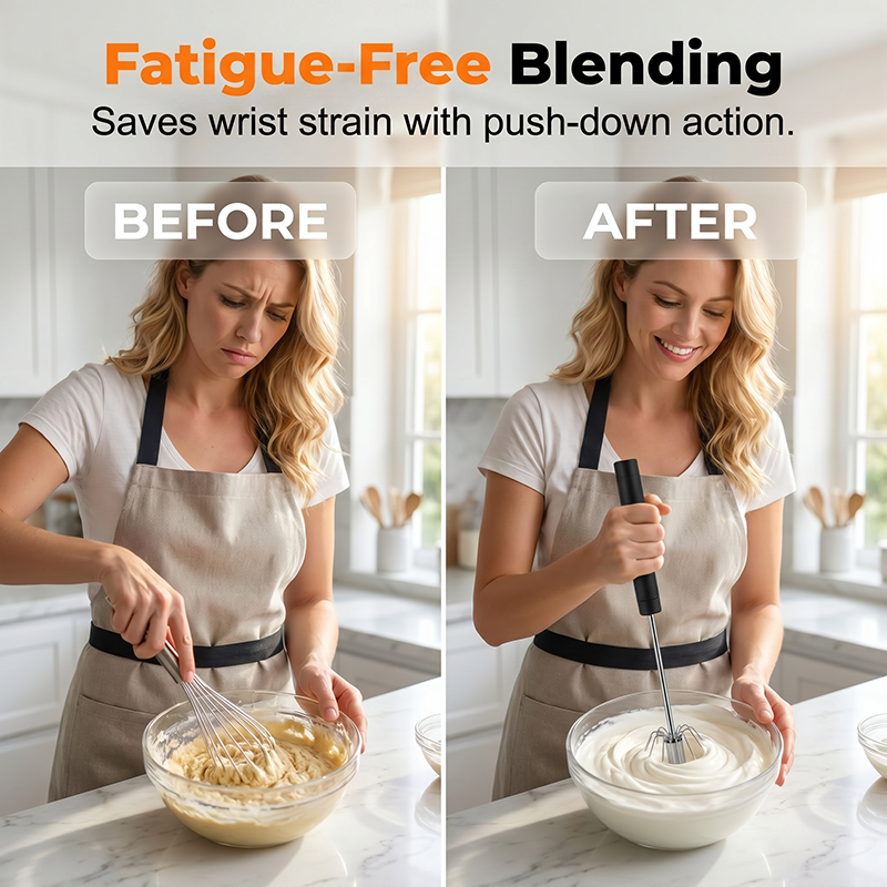 🔥LAST DAY SALE !!🔥Stainless Steel Hand Egg Beater 🥚✨ | Effortless Whisking – No Batter Splatter, Dishwasher Safe & Built to Last 🇬🇧🔧