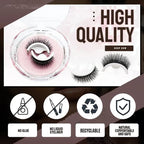 🥳2026 HOT SALE🥳💞50K+ SOLD!👁️✨ 50% OFF! Reusable Self‑Adhesive False Eyelashes – No glue needed, just press & go. Natural curl, reusable & easy to remove. A beauty game‑changer! 💕🌸