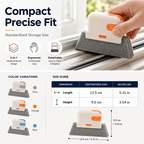 🔥Hot Sale 🔥 Stop Picking Window Tracks with Your Fingernail! 3-in-1 Window Track Cleaning Tool – Brush + Scraper + Scrub Pad, Reaches Where Fingers Can't