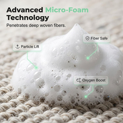 🧹🔥LIMITED TIME 50% OFF! Waterless Carpet Foam Stain Remover, No-Rinse Fabric Cleaning Foam with Free Cleaning Towel for Carpet, Sofa, Mattress, Car Upholstery
