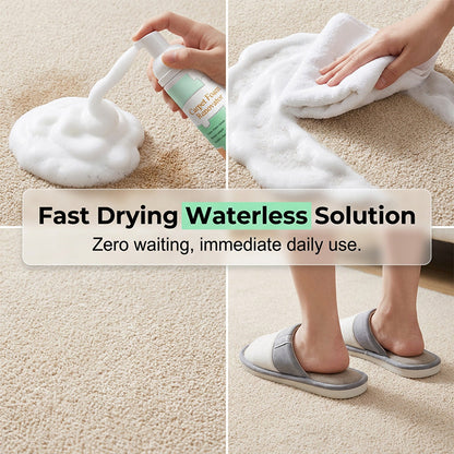 🧹🔥LIMITED TIME 50% OFF! Waterless Carpet Foam Stain Remover, No-Rinse Fabric Cleaning Foam with Free Cleaning Towel for Carpet, Sofa, Mattress, Car Upholstery