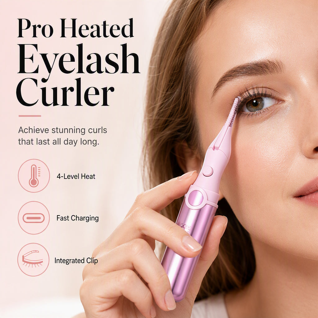 📢📢50% OFF !!⏰ ✨Rechargeable Heated Eyelash Curler | Get Long-Lasting Perfect Lash Curls Anytime🔋