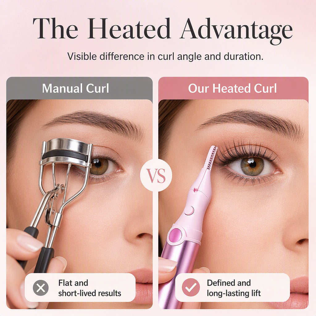 📢📢50% OFF !!⏰ ✨Rechargeable Heated Eyelash Curler | Get Long-Lasting Perfect Lash Curls Anytime🔋