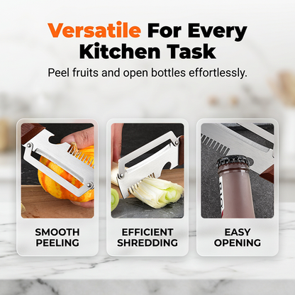 🥬 50% OFF NOW! 🔪 3-in-1 Scallion Shredder & Peeler – Multi-blade, easy to use & compact – Perfect for quick prep in any kitchen 🍳
