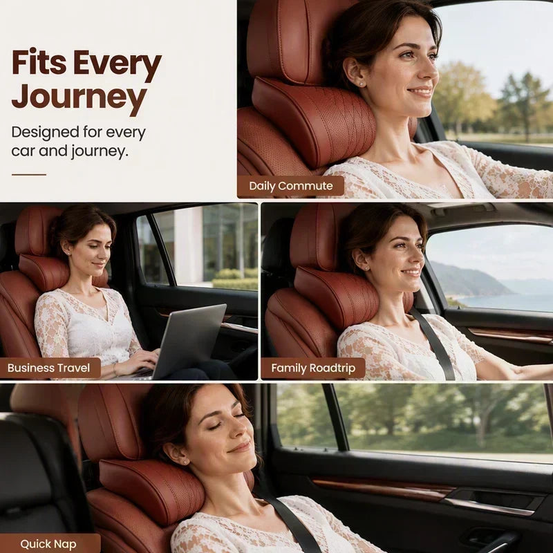 🎉 2026 Sale — Over 37,200 Sold!🔥 Universal Memory Foam Car Headrest Neck Pillow