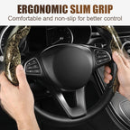 Mosaic Pattern Segmented Steering Wheel Cover