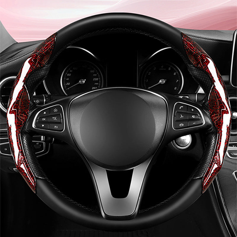 Mosaic Pattern Segmented Steering Wheel Cover