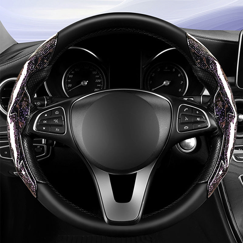 Mosaic Pattern Segmented Steering Wheel Cover
