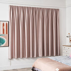 🔥The ultimate light-blocking solution! 🥰A godsend for those who love to sleep in.Self-Adhesive Blackout Curtain for Bedroom