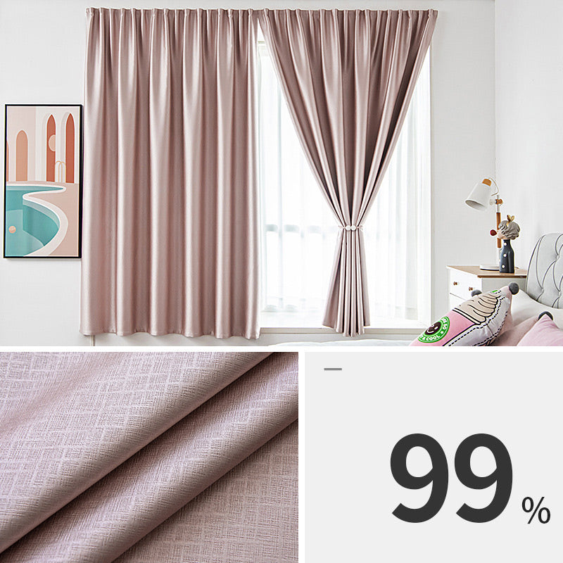 🔥The ultimate light-blocking solution! 🥰A godsend for those who love to sleep in.Self-Adhesive Blackout Curtain for Bedroom