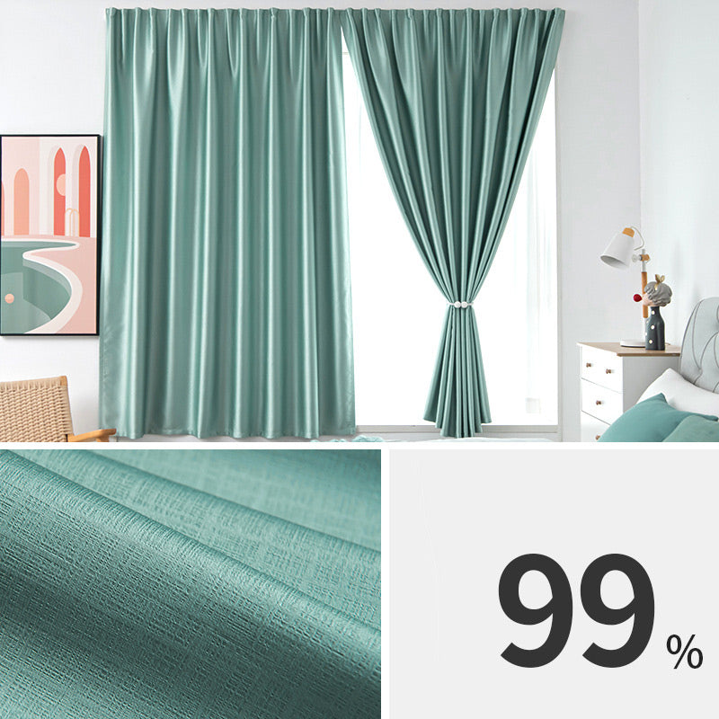 🔥The ultimate light-blocking solution! 🥰A godsend for those who love to sleep in.Self-Adhesive Blackout Curtain for Bedroom