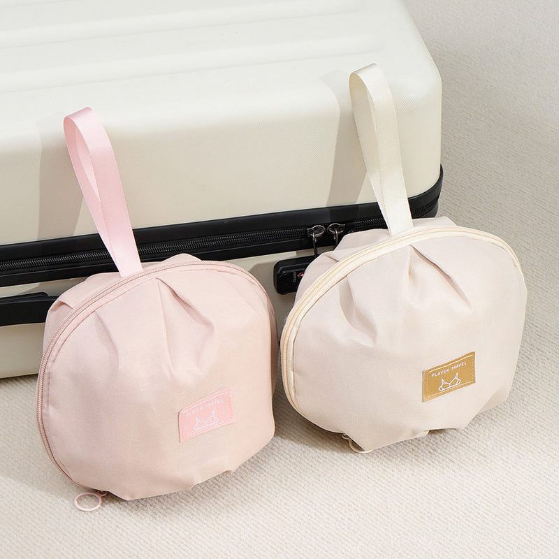 📢📢50% OFF !!⏰ 👙 Portable Underwear Storage Bag for Travel – Spherical Dome Design, Compartmentalized Interior & Durable Polyester ✨