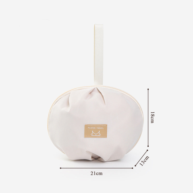 📢📢50% OFF !!⏰ 👙 Portable Underwear Storage Bag for Travel – Spherical Dome Design, Compartmentalized Interior & Durable Polyester ✨