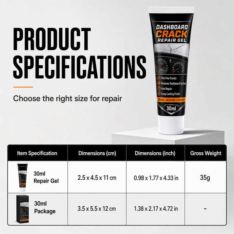 🔥50% Off for a Limited Time🔥!🏆Professional Car Dashboard Crack Repair Gel🚗 Repair dashboard cracks, restore old car interior surfaces.