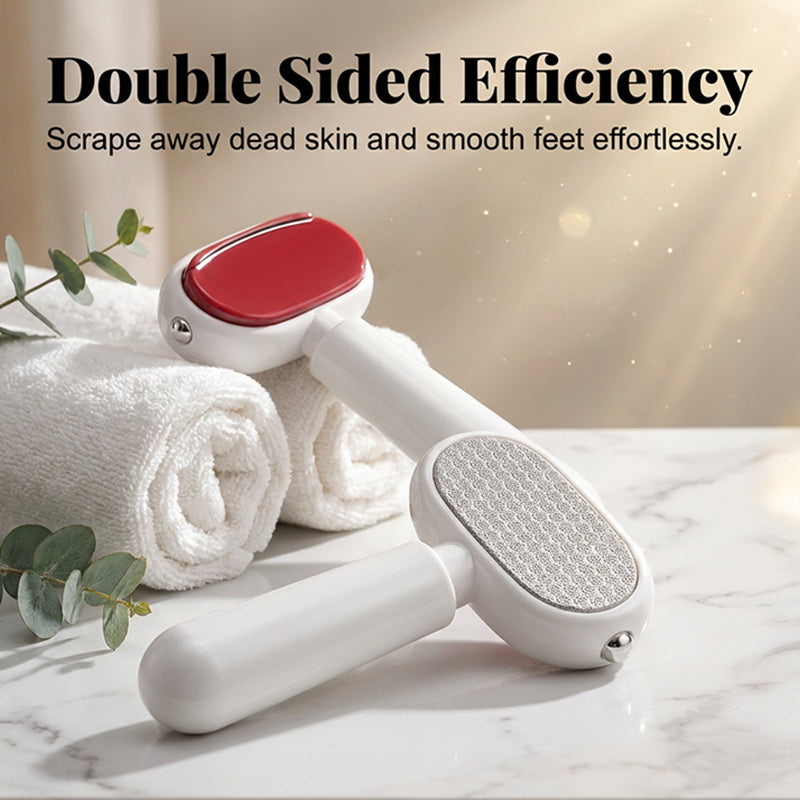 🏆 50% OFF NOW! 🦶 Double-Sided Foot Scraper – Removes calluses & dead skin easily – For smooth, baby-soft feet at home ✨