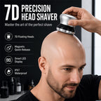 🔥Rotary Electric Head Shaver.🔥The 2026 model of the latest magnetic-head, six-blade dual-purpose trimmer conforms to the skin in any area, making it easy to trim beards and hair.