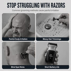 🔥Rotary Electric Head Shaver.🔥The 2026 model of the latest magnetic-head, six-blade dual-purpose trimmer conforms to the skin in any area, making it easy to trim beards and hair.