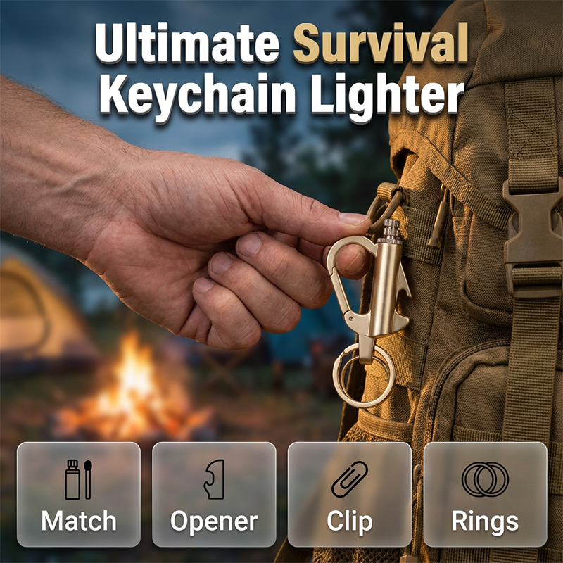 Multifunctional Permanent Match Keychain