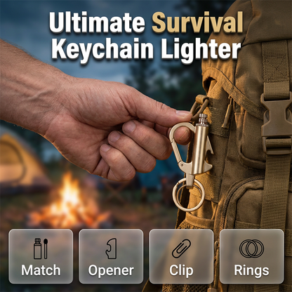 Multifunctional Permanent Match Keychain