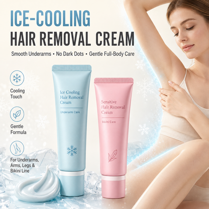 ⏳LAST DAY SALE 50% OFF! ✨ Gentle Hair Removal Cream 🌸 Smooth & Easy Hair Removal | Leaves Skin Feeling Soft & Silky | Perfect for Legs, Arms & Underarms 💖2