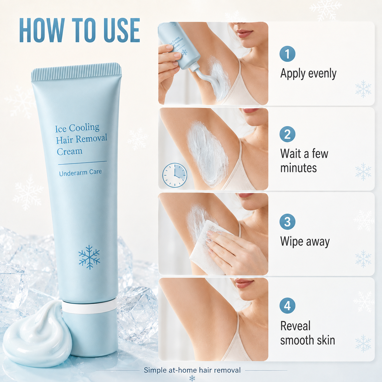 ⏳LAST DAY SALE 50% OFF! ✨ Gentle Hair Removal Cream 🌸 Smooth & Easy Hair Removal | Leaves Skin Feeling Soft & Silky | Perfect for Legs, Arms & Underarms 💖2