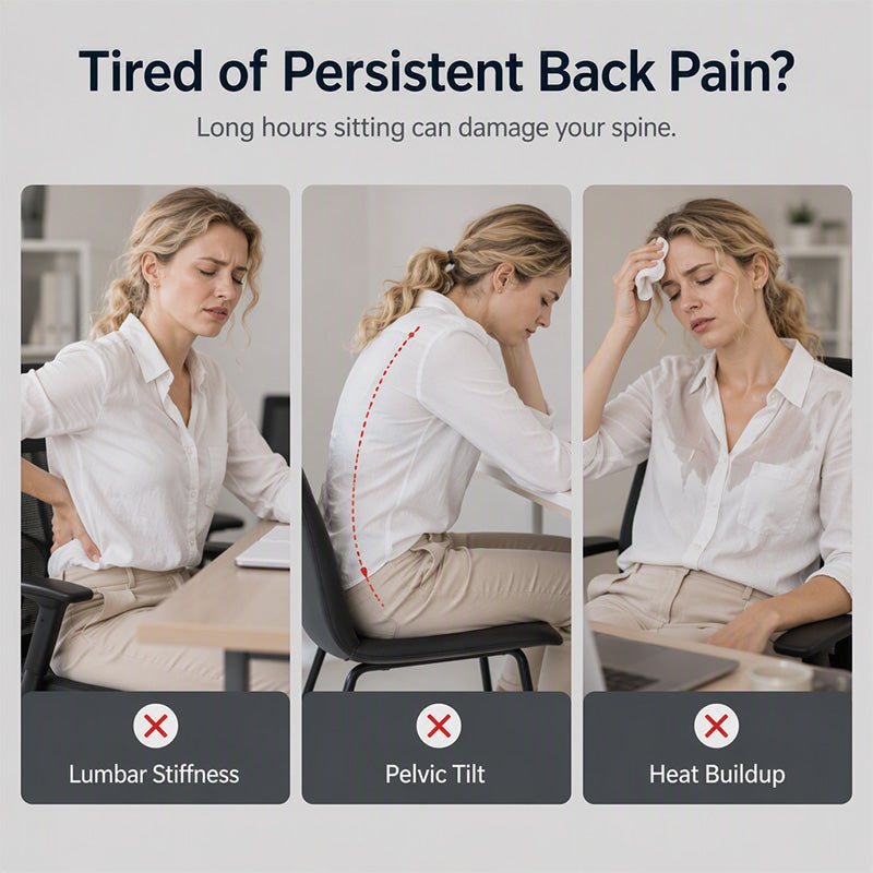 ♥️It's really good for your body♥️.✨Ergonomic Memory Foam Seat Cushion with Back Support – Stay Comfortable All Day, Perfect for Office, Car & Home