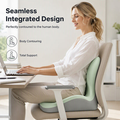 ♥️It's really good for your body♥️.✨Ergonomic Memory Foam Seat Cushion with Back Support – Stay Comfortable All Day, Perfect for Office, Car & Home
