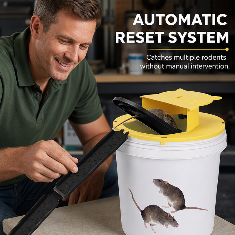 🥳HOT SALE!Automatic Reset Flip Lid Mouse Trap🏠✨