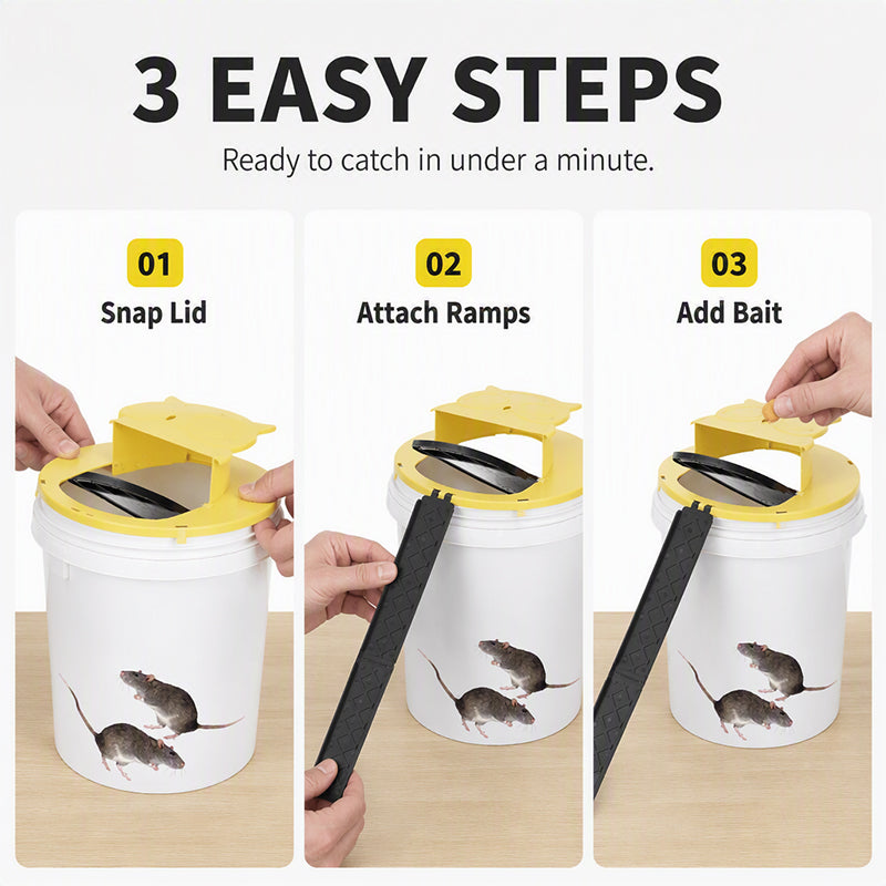 🥳HOT SALE!Automatic Reset Flip Lid Mouse Trap🏠✨