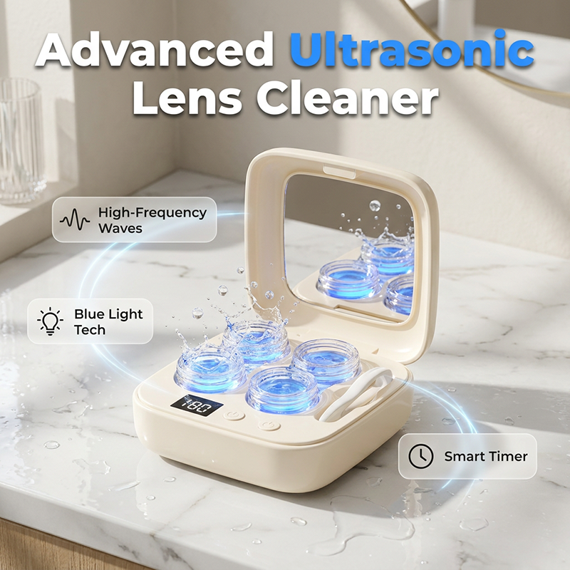 Ultrasonic Contact Lens Cleaner Case