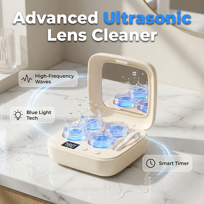 Ultrasonic Contact Lens Cleaner Case