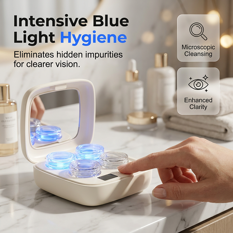 Ultrasonic Contact Lens Cleaner Case