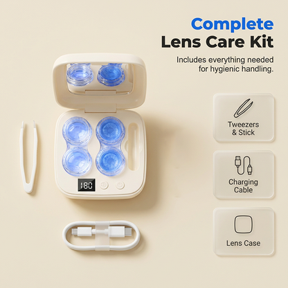 Ultrasonic Contact Lens Cleaner Case