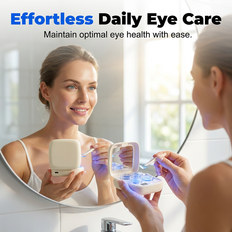 Ultrasonic Contact Lens Cleaner Case