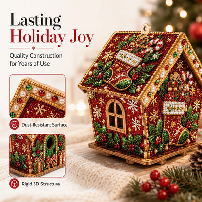 Limited-time 50% off! 🎁 Creative Christmas Crafts | 🎄✨ DIY Beading Kit, create 3D Christmas paintings, 🎅 Make your own 3D Christmas decorations!