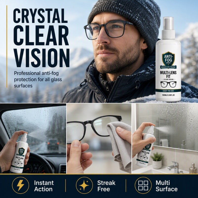 Multi-Purpose Anti-Fog Spray for Lenses & Glass