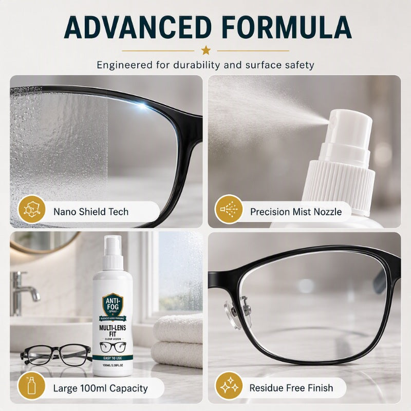 Multi-Purpose Anti-Fog Spray for Lenses & Glass
