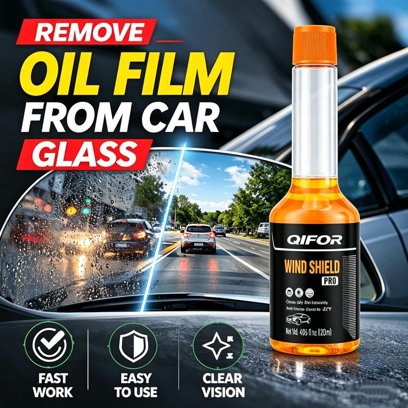 🏆 Last Day Special Price! 🚗Buy 2 Get 1 Free🎁5-in-1 Glass Cleaner – removes stains, oil film, insect glue, anti-freeze & hydrophobic. 💪