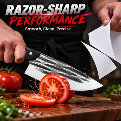 Hot Deal! 50% Off for a Limited Time! A masterpiece by a master blacksmith, designed specifically for cutting hard objects.Ultra-Sharp Kitchen Butcher Knife