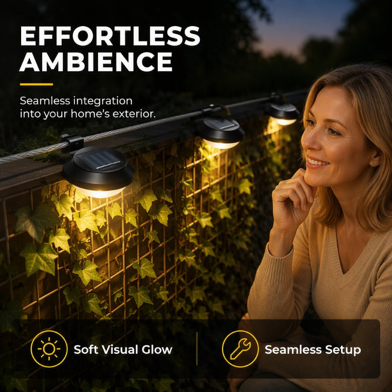 🔥🎁50% OFF🔥 Light Up Gutters, Fences & Garden Walls — Solar-Powered Outdoor LEDs With No Mains Wiring Needed 🏡✨