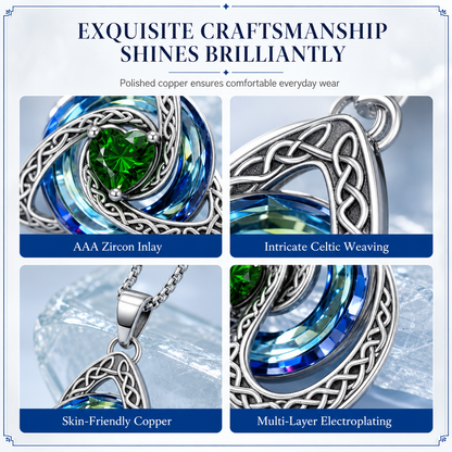 🥳2026 HOT SALE🥳💞50K+ SOLD! 👟✨ 50% OFF! Women's Celtic Knot Birthstone Pendant Necklace