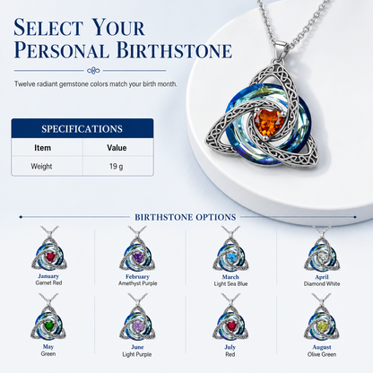🥳2026 HOT SALE🥳💞50K+ SOLD! 👟✨ 50% OFF! Women's Celtic Knot Birthstone Pendant Necklace