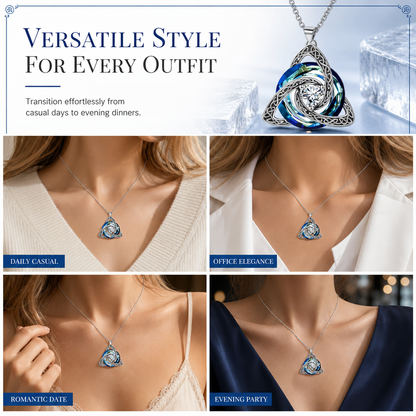 🥳2026 HOT SALE🥳💞50K+ SOLD! 👟✨ 50% OFF! Women's Celtic Knot Birthstone Pendant Necklace