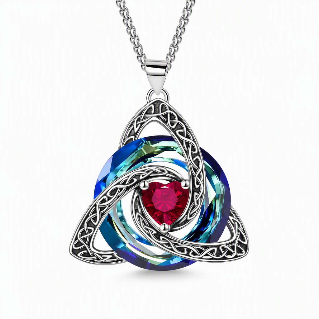 🥳2026 HOT SALE🥳💞50K+ SOLD! 👟✨ 50% OFF! Women's Celtic Knot Birthstone Pendant Necklace