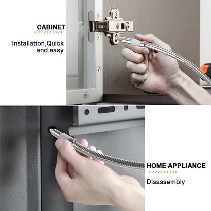 👍Extremely handy! A must-have tool for every home🎁. Multifunctional, universal metal flexible shaft
