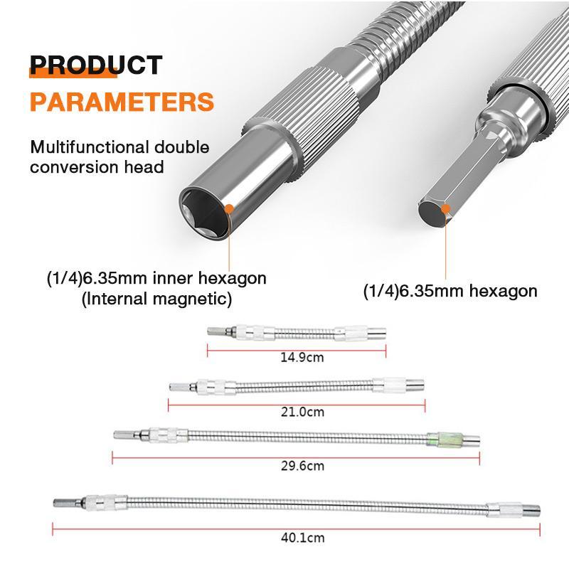 👍Extremely handy! A must-have tool for every home🎁. Multifunctional, universal metal flexible shaft